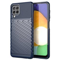 Thunder Case Flexibel Robuste Panzer Handyhülle TPU Schutzhülle für Samsung Galaxy A22 4G blau