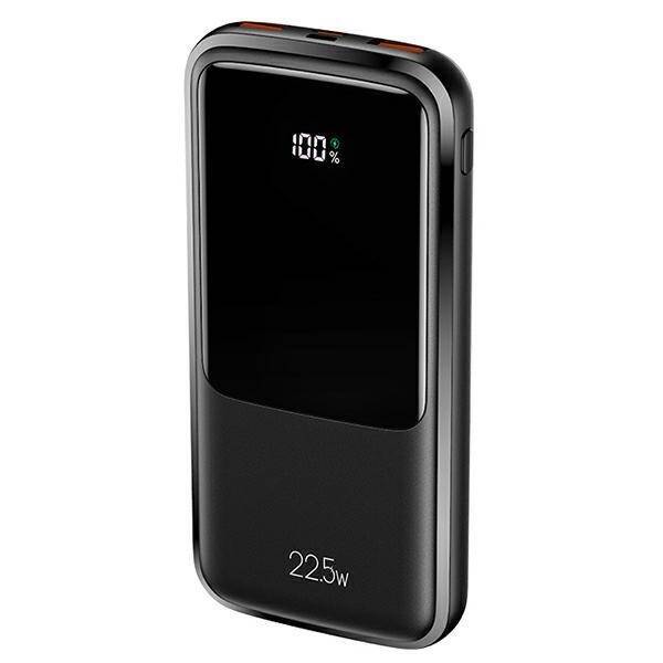 USAMS Powerbank PB58 10000mAh 22.5W QC3.0+PD Fast Charge schwarz/schwarz 10KCD16101 (US-CD161)