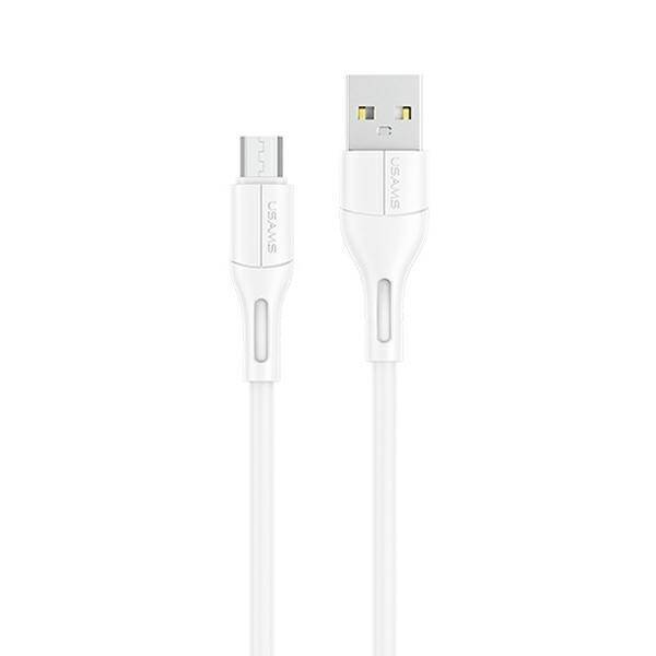 USAMS U68 microUSB 2A Schnellladekabel 1m weiß/weiß SJ502USB02 (US-SJ502)