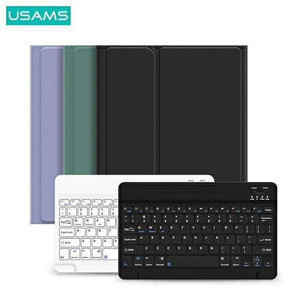 USAMS Winro Case mit Tastatur iPad 9.7" lila Hülle-weiße Tastatur IPO97YRXX03 (US-BH642)