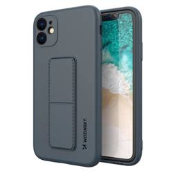 Wozinsky Kickstand Case Flexibler Silikonständer für iPhone 11 Pro Max Marineblau