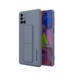 Wozinsky Kickstand Case Silikon Standhülle für Samsung Galaxy M51 blau