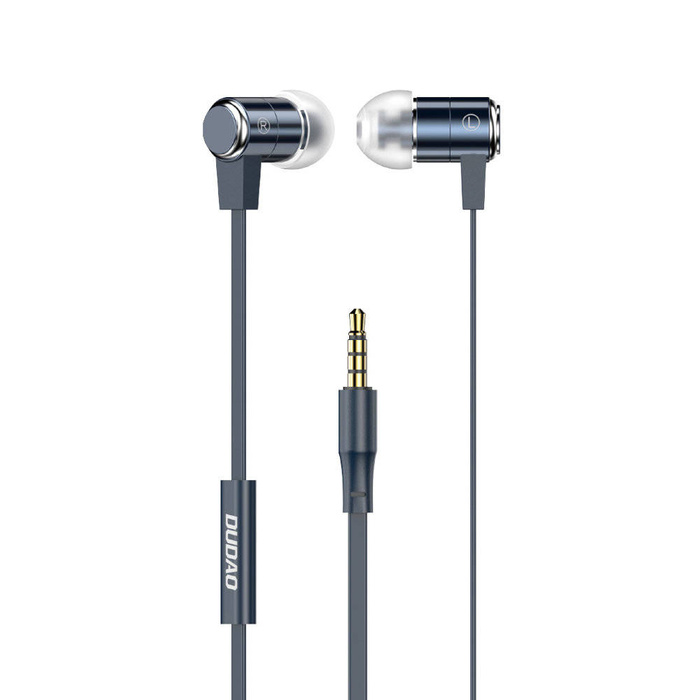 Cuffie Dudao in-ear con telecomando e microfono Mini jack da 3,5 mm blu (X13S)