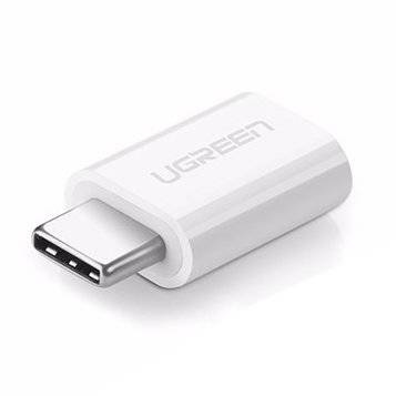 Ugreen adaptér micro USB na USB typ C bílý (30154)