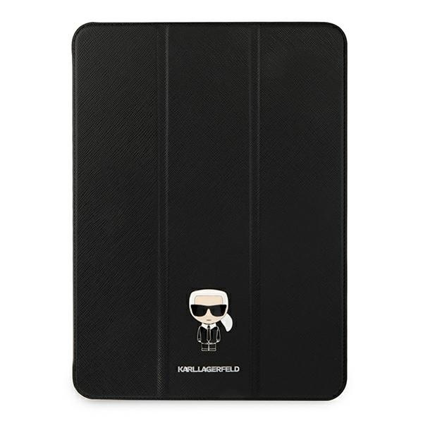 Hülle KARL LAGERFELD Apple iPad 11 Pro 2021 Buchdeckel Saffiano Karl Iconic Schwarz Case