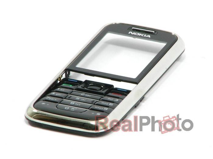 NOKIA 6233 Black Case Complete Front + Keyboard Grade B