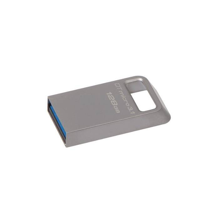 Kingston DT Micro 3.1 (128GB | USB 3.0/USB 3.1) Metall silber