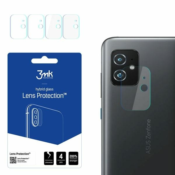 Glass Hybrid 3MK Asus Zenfone 8 Lens Protect 4pcs Glass