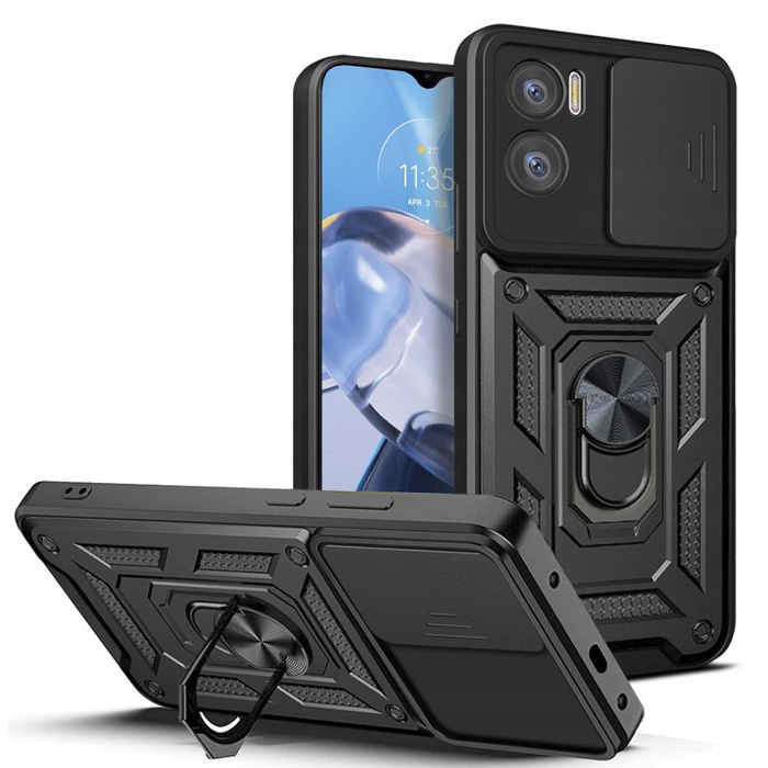 Case Tech-Protect Camshield Pro Motorola Moto E22 / E22i Black Case