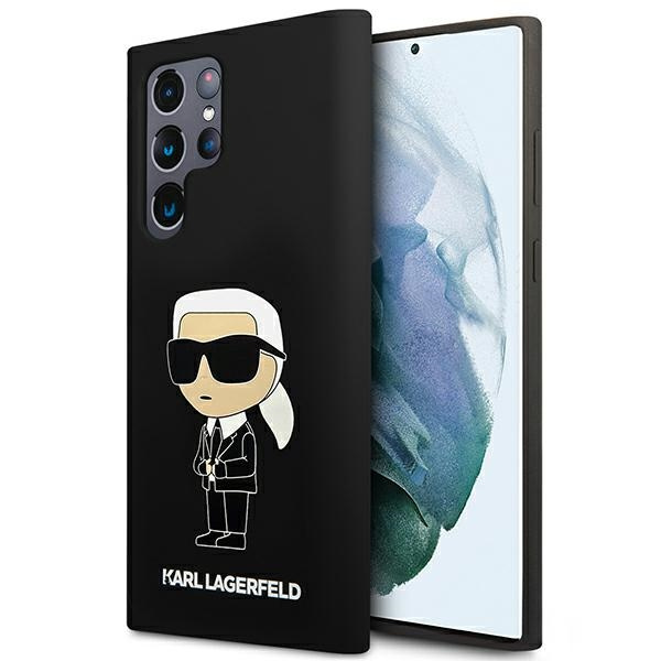 Obal Karl Lagerfeld Silicone NFT Ikonik - Obal Samsung Galaxy S23 Ultra (černý) Case