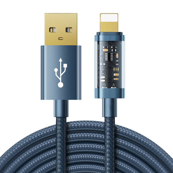 Cable USB Joyroom - Lightning para carga / transmisión de datos 2,4A 20W 2m azul (S-UL012A20)