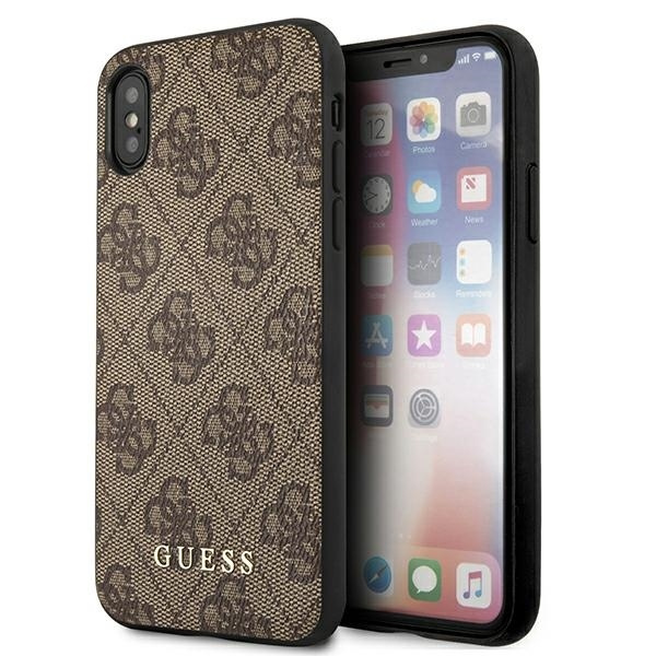 Case GUESS Apple iPhone Xs Max 4G Metal Gold Logo Bronze Hardcase