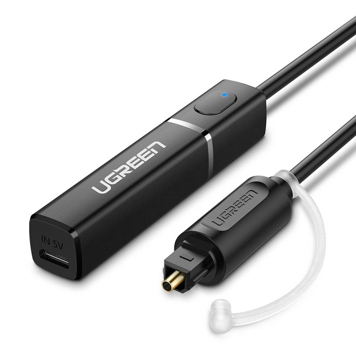 Ugreen Bluetooth 4.2 vysílač Toslink bezdrátový audio adaptér černý (50213 CM150)