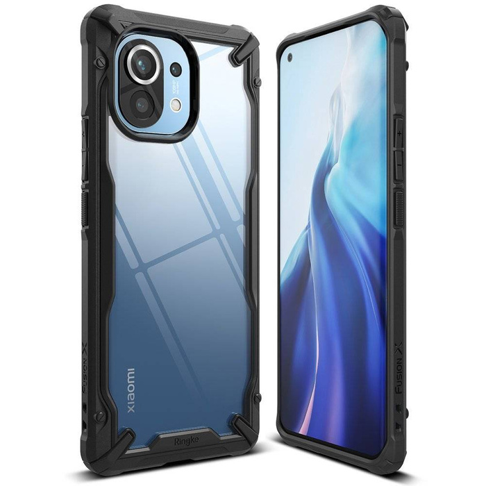 Ringke Fusion X durable PC Case with TPU Bumper for Xiaomi Mi 11 black (FXXI0030)