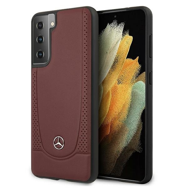 MERCEDES Samsung Galaxy S21 Plus G996 Urban Line MEHCS21MARMRE Rotes HardHülle