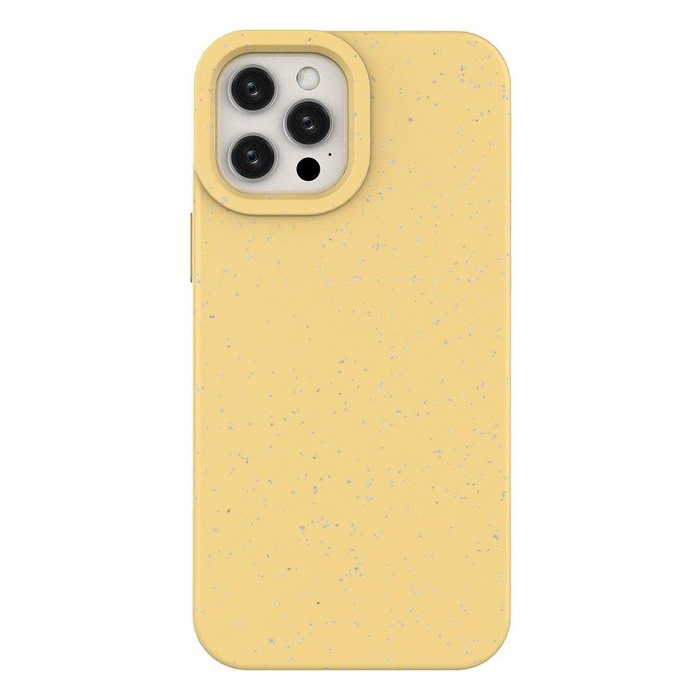 Eco Case coque to iPhone 12 silikonouveau case cover to téléphone yellow