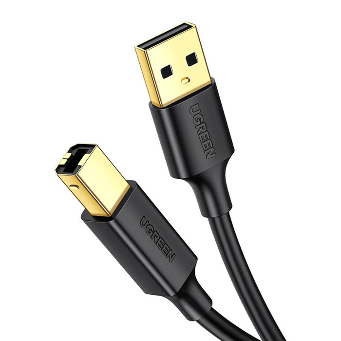 Ugreen kabel USB typ B pro tiskárnu (samec) - USB 2.0 (samec) 480 Mb/s 1 m černý (US135 20846)