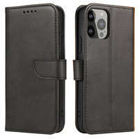 Obal Magnet Case obal Oppo A17 flip cover wallet stand black Case
