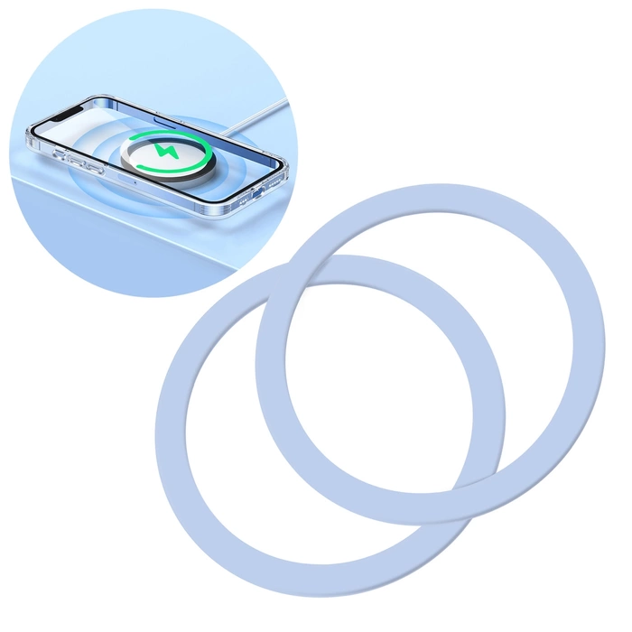 [RETURNED ITEM] Joyroom set of metal magnetic rings for smartphone 2 pcs.blue (JR-Mag-M3)