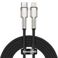Baseus Cafule Series Metal Data USB Type C - Lightning Cable Power Delivery 20 W 2 m black (CATLJK-B01)
