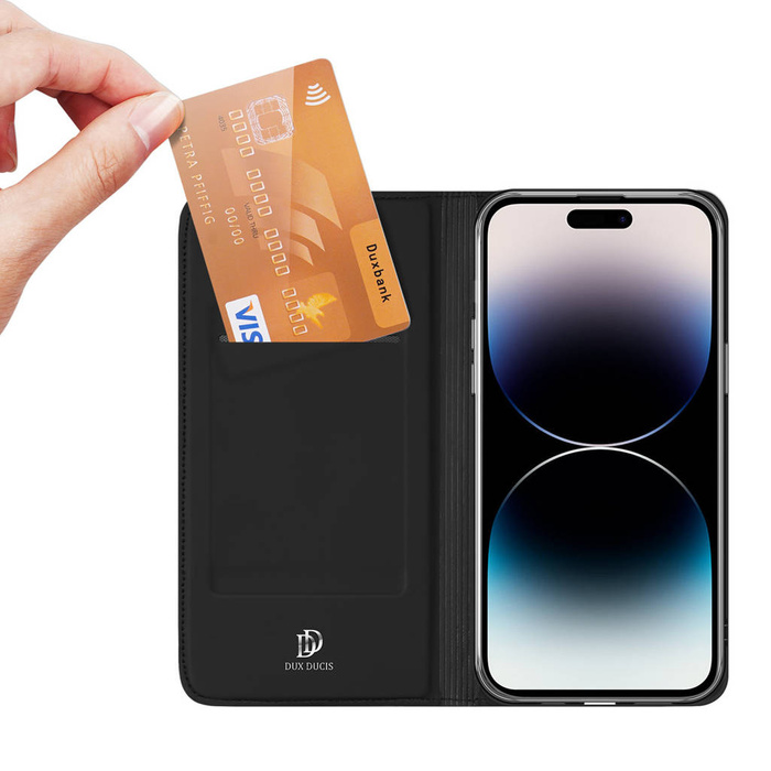 Dux Ducis Skin Pro Wallet Case für iPhone 15 Pro – Schwarz