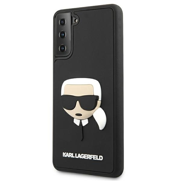 Coque KARL LAGERFELD Samsung Galaxy S21 Plus 3D Rubber Karl`s Head Black Hardcase