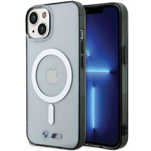 Funda BMW BMHMP15SHCRS iPhone 15 6.1" clear/transparent hardcase Silver Ring MagSafe
