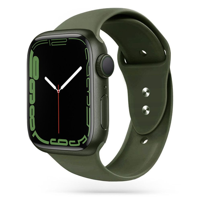 Řemínek TECH-PROTECT Apple Hodinky 1/2/3/4/5 (42/44 mm) hladký pásek zelený