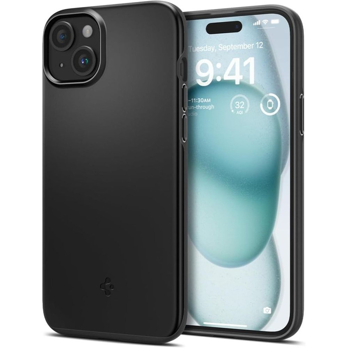 Obal Spigen Thin Fit iPhone 15 Černá Case