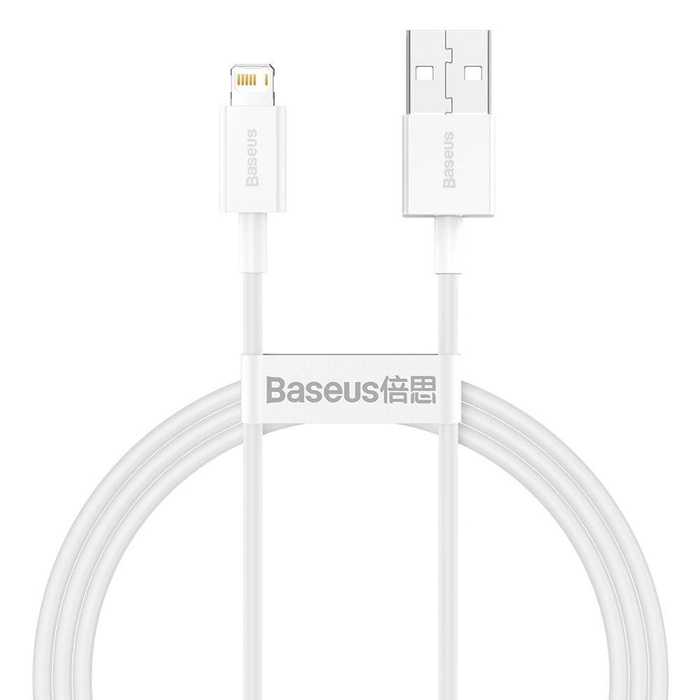 Baseus Superior Cable USB - Lightning 2,4A 1 m White (CALYS-A02)