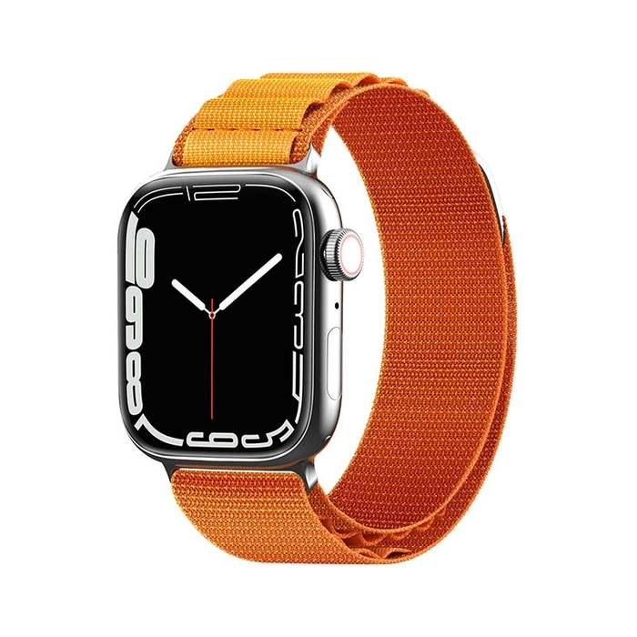 Řemínek s alpskou ocelovou přezkou pro Apple Watch 38/40/41 mm - oranžový