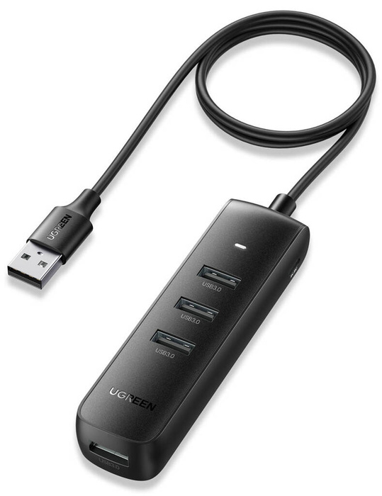 UGREEN CM416 4-in-1 Adapter USB to 4x USB Hub 1m (black) 80657B