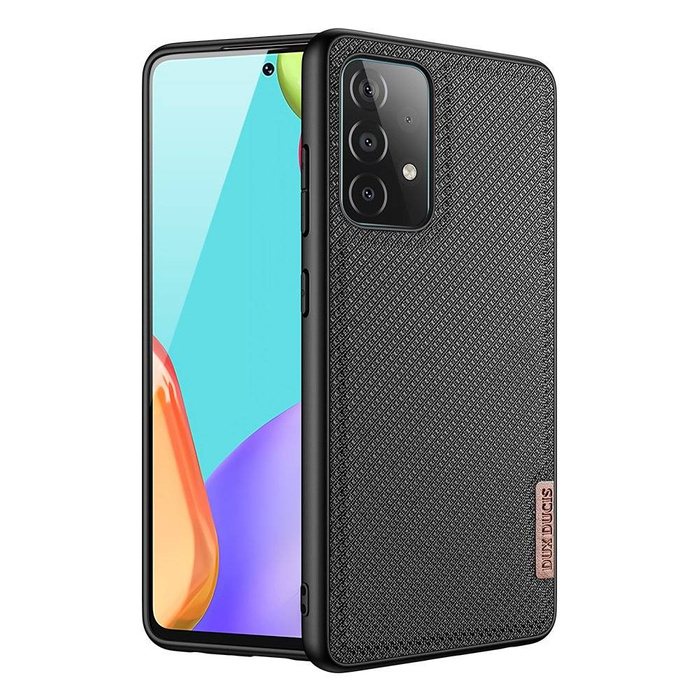 Dux Ducis Fino case covered with nylon material for Samsung Galaxy A72 4G black