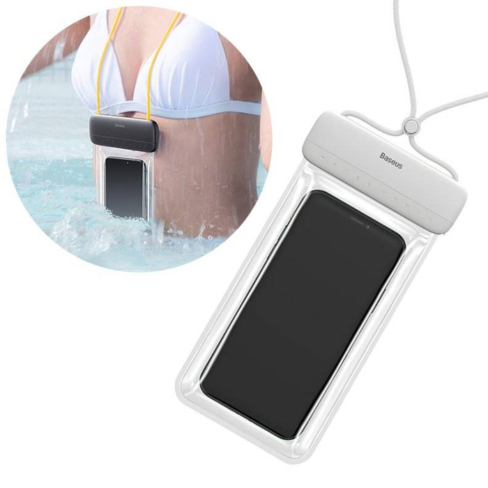 Baseus Waterproof phone Case IPX8 7,2'' white (ACFSD-D02)