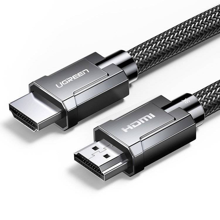 Ugreen HDMI 2.1 cable 8K 60 Hz / 4K 120 Hz 3D 48 Gbps HDR VRR QMS ALLM eARC QFT 2 m gray (HD135 70321)