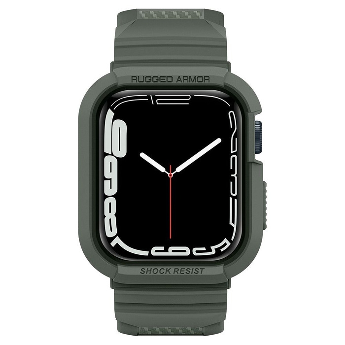 SPIGEN Rugged Armor "Pro" Hülle Apple Watch 4/5 (44mm) Militärgrün