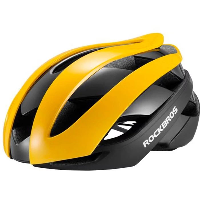 Casco da bicicletta Rockbros 10110004006, taglia M - giallo e nero