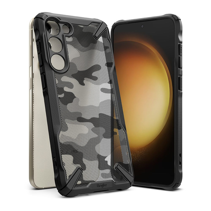 Case Ringke Fusion X Design case Samsung Galaxy S23+ camouflage black Case