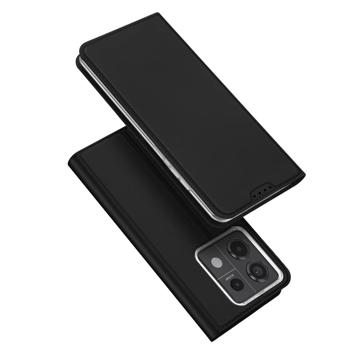 Etui Dux Ducis Skin Pro avec rabat et emplacement carte pour Xiaomi Redmi Note 13 Pro 5G - noir