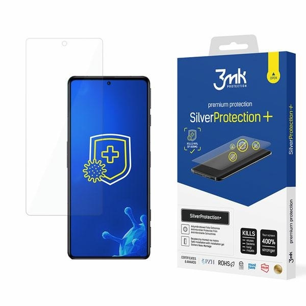 Film protection ecran 3mk Xiaomi Redmi K50 GE Silver Protect+ Support humide antimicrobien