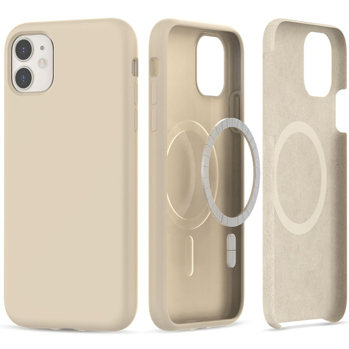 Case Tech-protect Silicone MagSafe IPhone 11 Beige Case