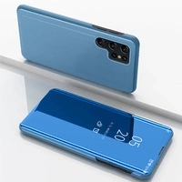 Clear View Case for Samsung Galaxy S25 Ultra Flip Cover - Blue