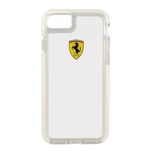 Puzdro FERRARI Apple iPhone 7 8 Nárazuvzdorné priehľadné puzdro