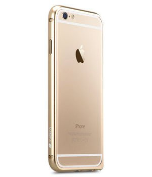 Pouzdro iPhone 6 6S MELKCO Kovový nárazník zlatý