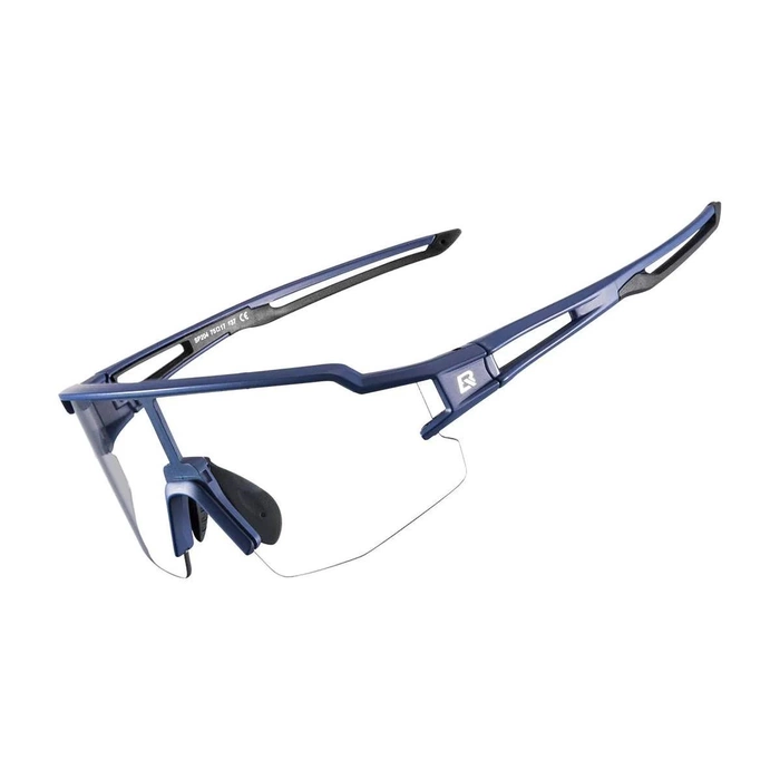 Lunettes de vélo photochromiques UV400 Rockbros 10174 bleues