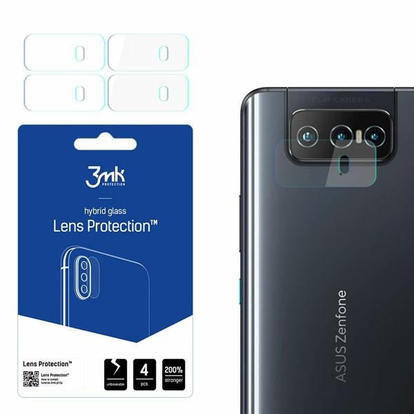 Glass Hybrid 3MK Asus Zenfone 8 Flip 5G Lens Protect 4pcs Glass