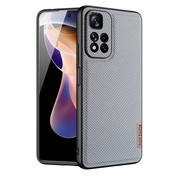 Dux Ducis Fino pouzdro s nylonovým potahem Xiaomi Redmi Note 11 Pro+ 5G (Čína) / 11 Pro 5G (Čína) / Mi11i HyperCharge / Poco X4 NFC 5G modré