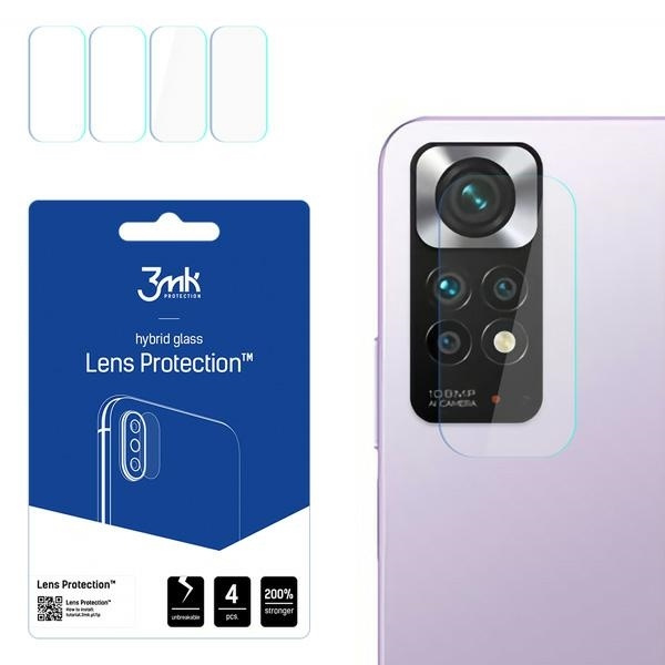 3mk Protection de l'objectif de l'appareil photo Xiaomi Redmi Note 11 4G 4pcs