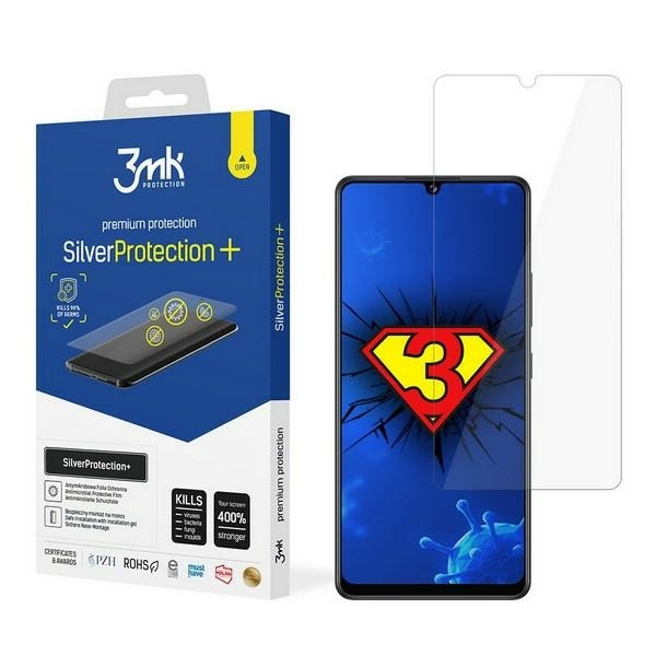 Screen Protector Antimicrobial 3mk Samsung Galaxy A42 A426B Silver Protect Wet Mounted