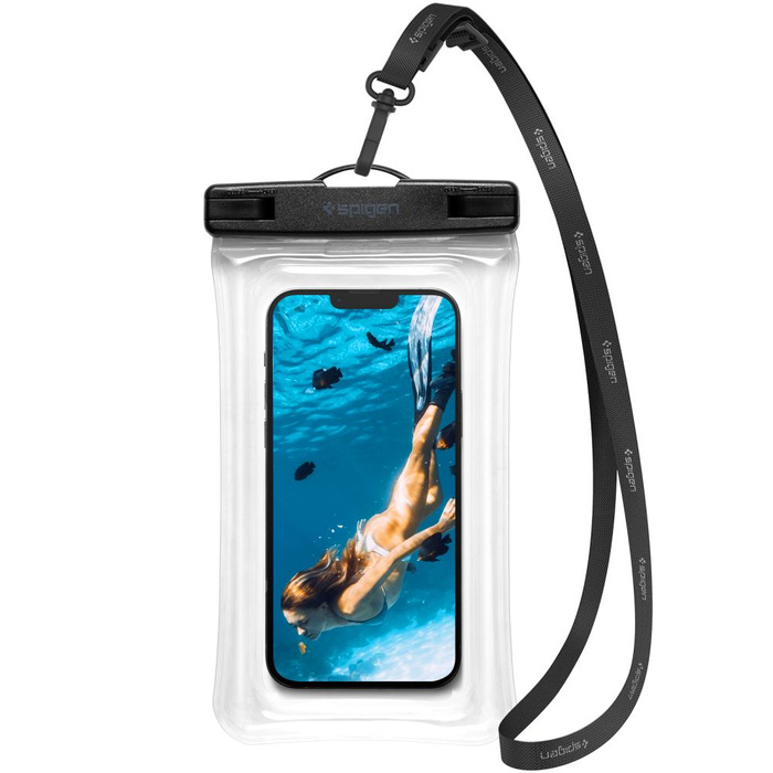 Spigen A610 UNIVERSAL WATERPROOF FLOAT Case CRYSTAL CLEAR